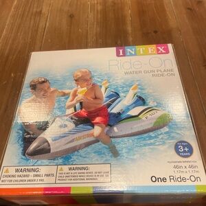 Intex Ride-On Water Gun Plane - Blue and White